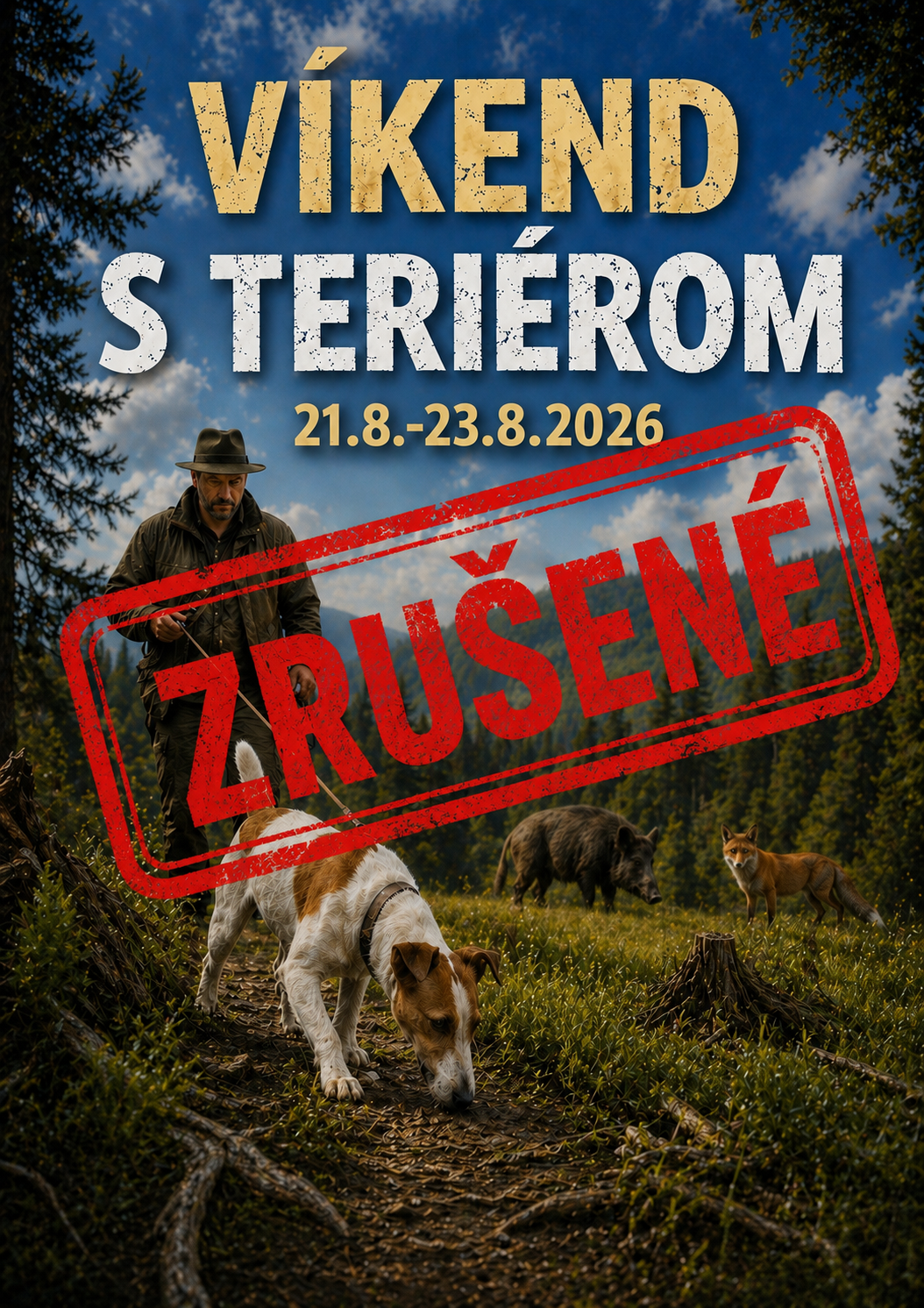 Read more about the article ZRUŠENÉ – VÍKEND S TERIÉROM