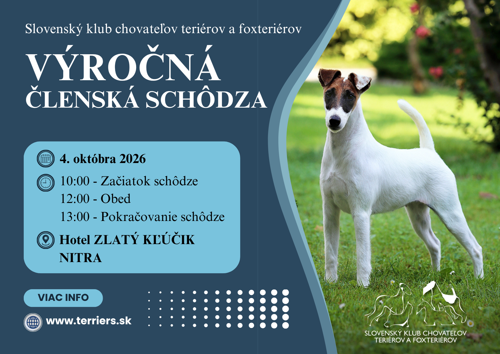 Read more about the article VÝROČNÁ ČLENSKÁ SCHÔDZA NITRA 4.10.2026