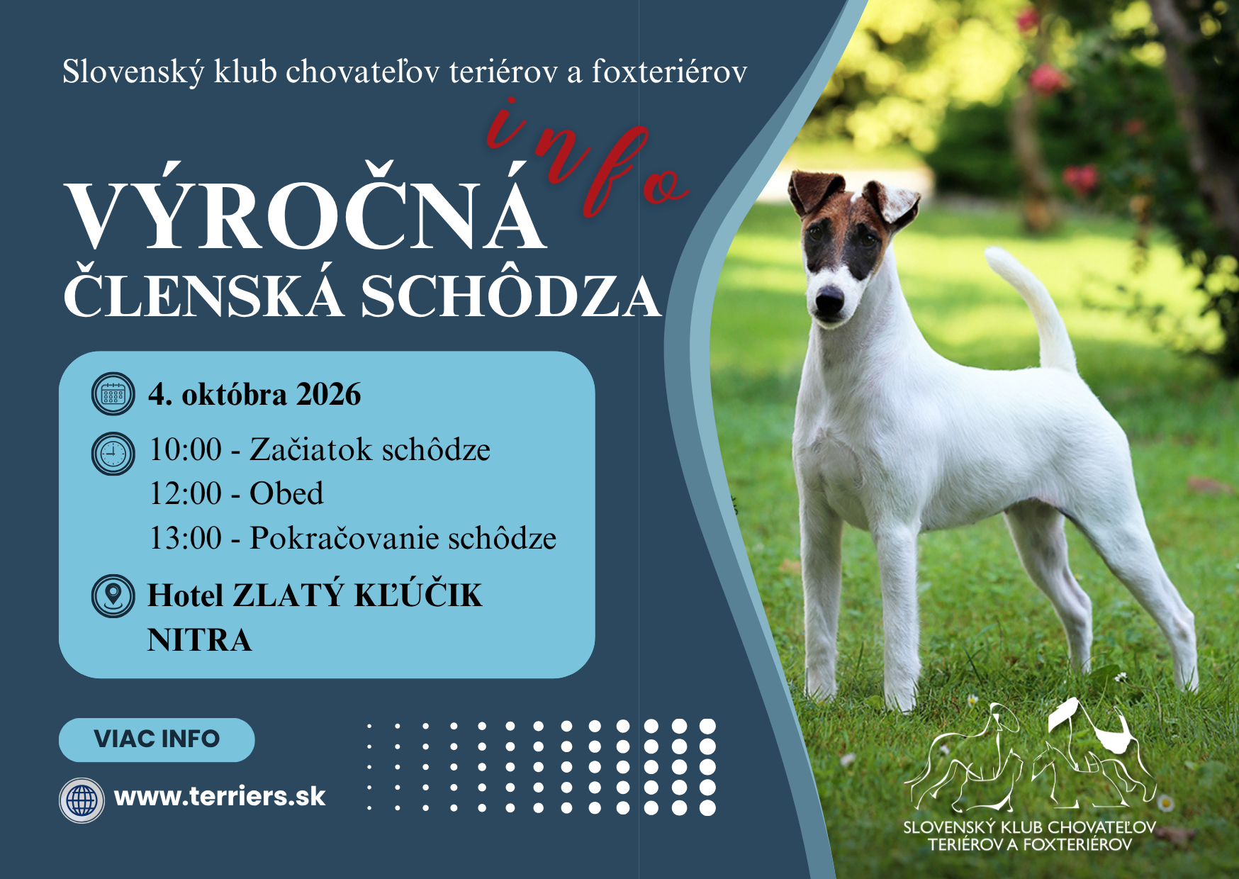 Read more about the article VÝROČNÁ ČLENSKÁ SCHÔDZA NITRA 4.10.2026